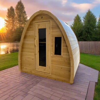 True North Saunas True North Canadian Made 4-8 Person Outdoor Traditional Tiny Pod Sauna