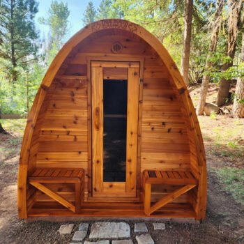 True North Saunas True North Canadian Made 4-8 Person Outdoor Traditional Large Pod Sauna