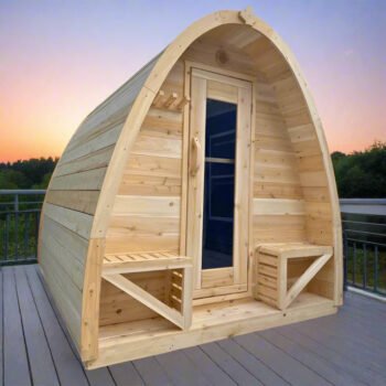 True North Saunas True North Canadian Made 4-8 Person Outdoor Traditional Large Pod Sauna