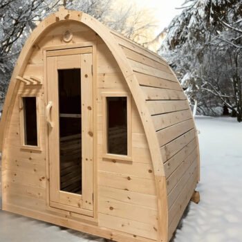 True North Saunas True North Canadian Made 4-8 Person Outdoor Traditional Tiny Pod Sauna