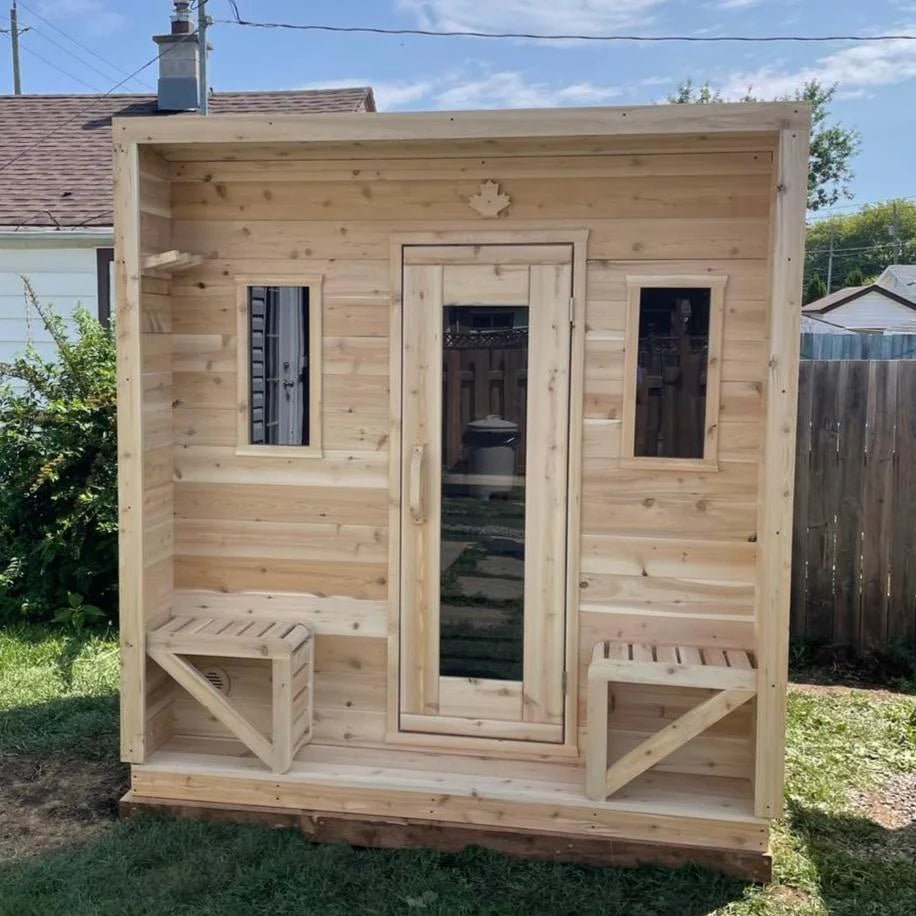 True North Saunas True North Canadian Made 5 Person Outdoor Traditional Cabin Sauna