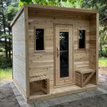 True North Saunas True North Canadian Made 5 Person Outdoor Traditional Cabin Sauna
