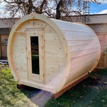 True North Saunas True North Schooner Canadian Made 2-8 Person Outdoor Traditional Barrel Sauna