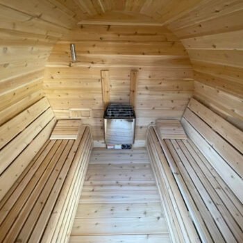 True North Saunas True North Canadian Made 2-4 Person 6' Long Outdoor Traditional Barrel Sauna