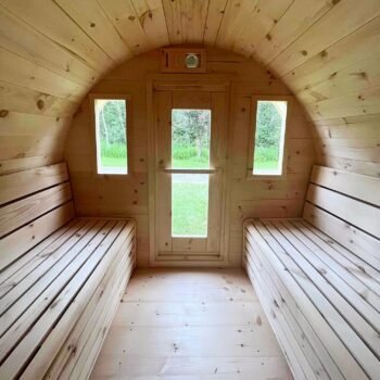 True North Saunas True North Schooner Canadian Made 2-8 Person Outdoor Traditional Barrel Sauna