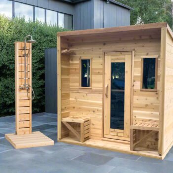 True North Saunas True North Canadian Made 5 Person Outdoor Traditional Cabin Sauna