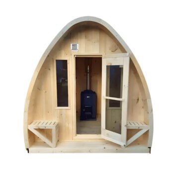 True North Saunas True North Canadian Made 4-8 Person Outdoor Traditional Tiny Pod Sauna